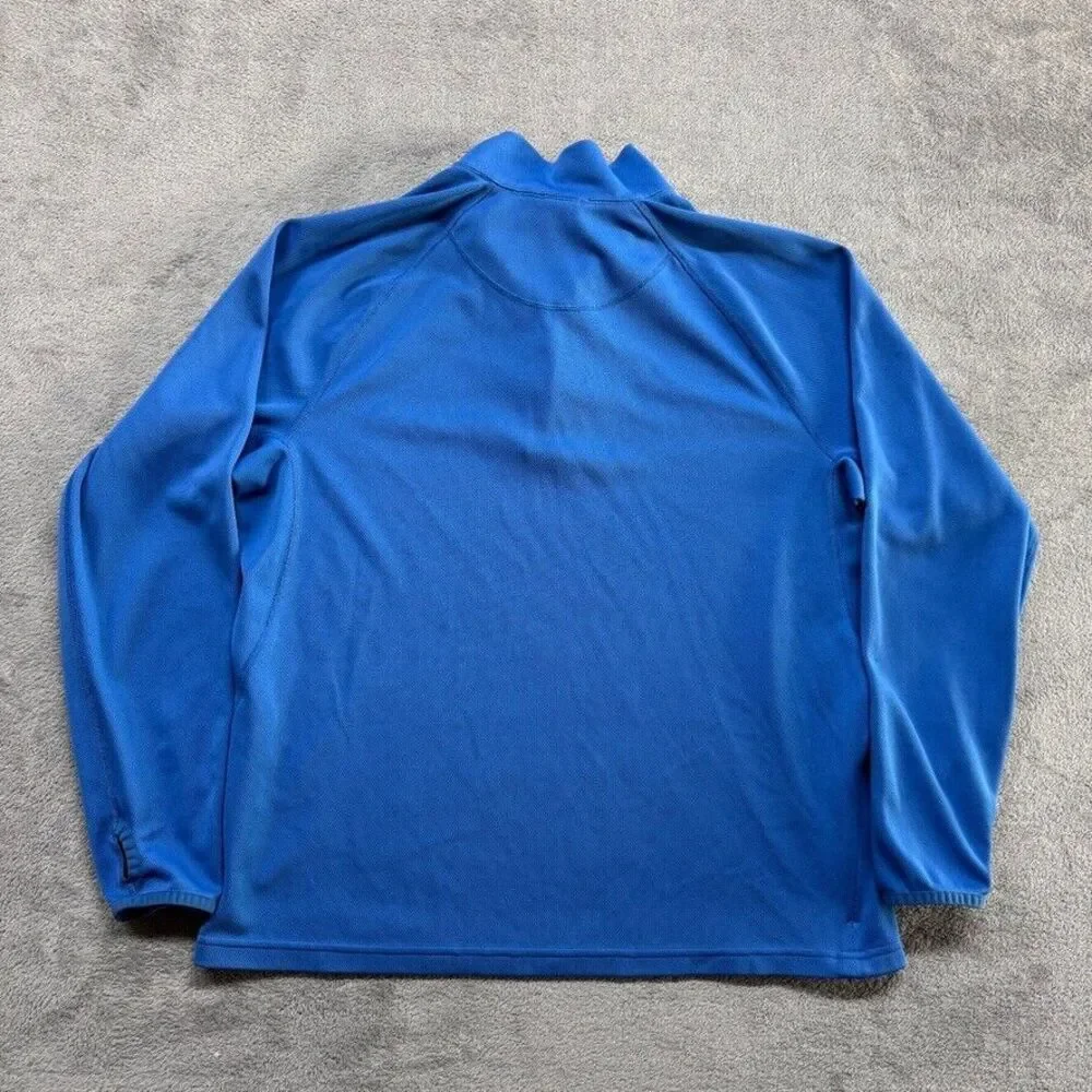 The North Face Quarter Zip Pullover Sweatshirt Mens Blue Large‎ Casual Outdoor